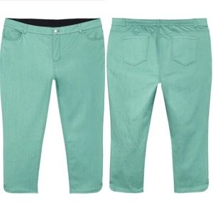 Teal ankle jean